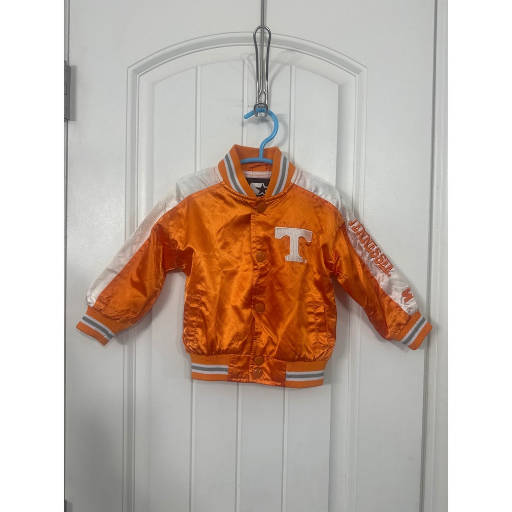 Starter Tennessee Volunteers Satin Varsity Jacket Orange White Kids‎ 18 Months